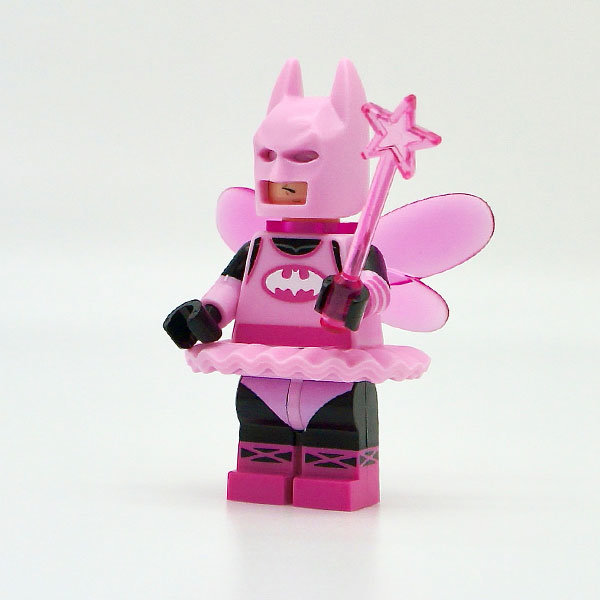 LEGO Set fig-001510 Batman, Bright Pink Suit, Bright Pink Cowl, Wings  (Fairy Batman) (2017 Collectible Minifigures)