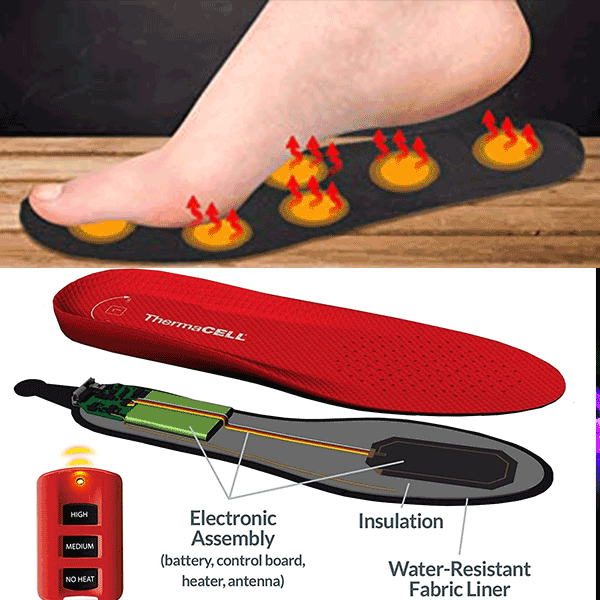 rechargeable heated insoles