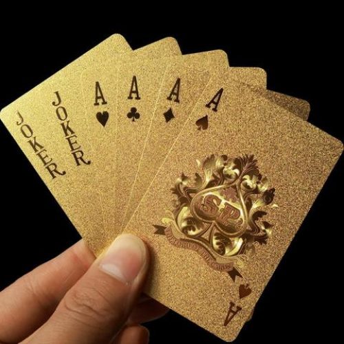 24K Gold Playing Cards