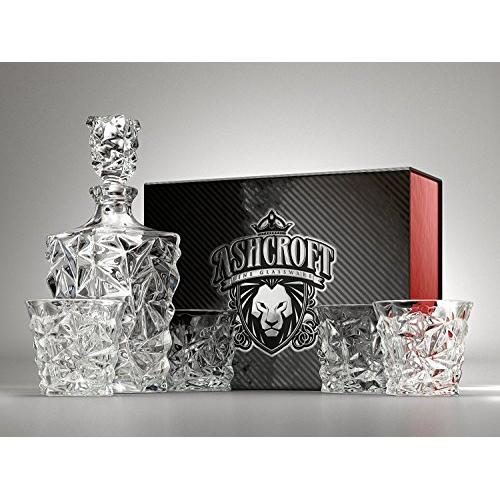 Diamond-Cut Scotch Whiskey Glasses