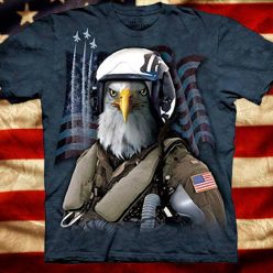 Bald Eagle Fighter Pilot Shirt