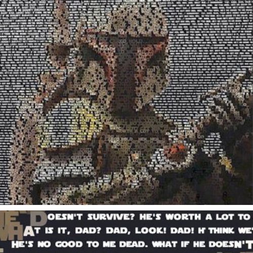 Boba Fett Quotes Mosaic