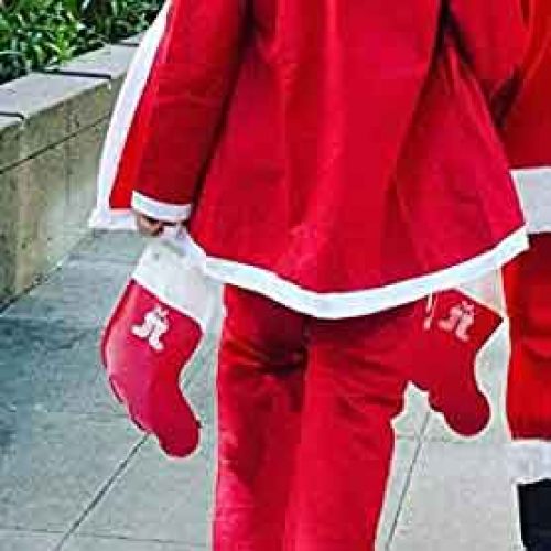 Christmas Stocking Flask