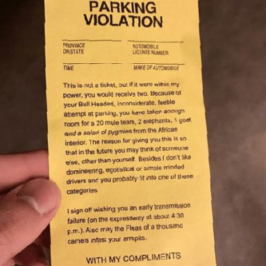 Fake Parking Tickets