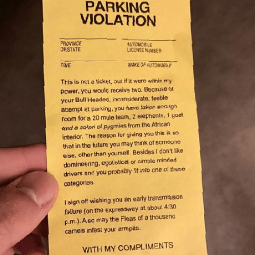 Fake Parking Tickets