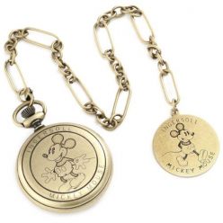 Gold Mickey Mouse Pocket Watch
