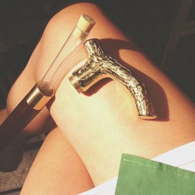 Hidden Flask Walking Cane