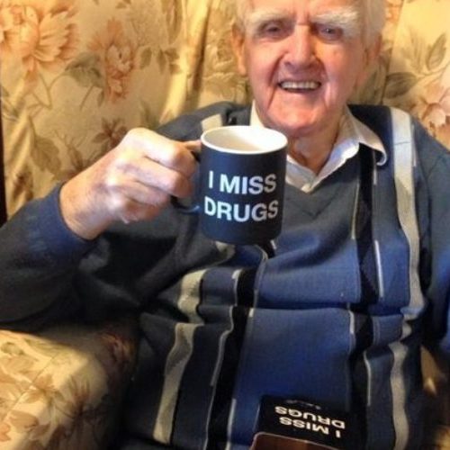 I Miss Drugs Coffee Cup