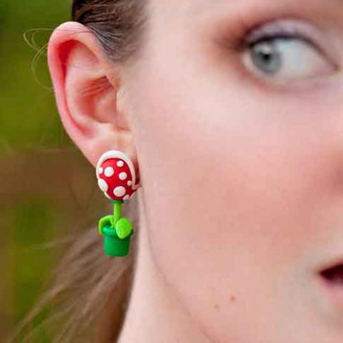 Mario Piranha Plant Earrings