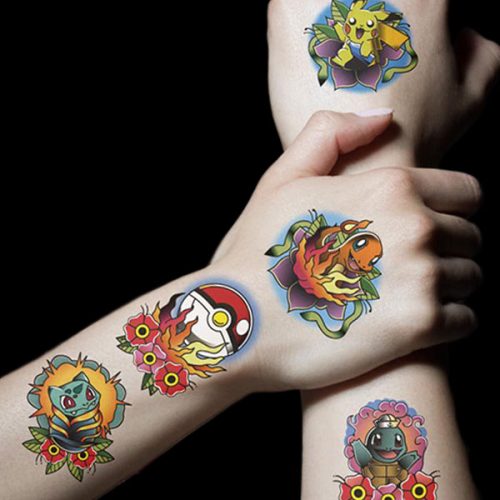 Pokemon Temporary Tattoos