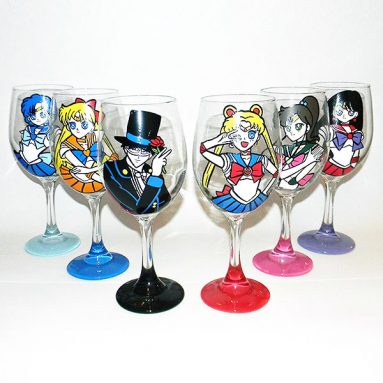 Sailor Moon Wine Glass
