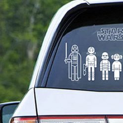 Star Wars Family Car Stickers