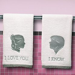 Star Wars Han Leia Bathroom Hand Towels