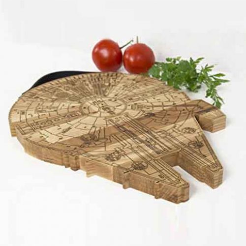 Star Wars Millennium Falcon Wooden Cutting Board