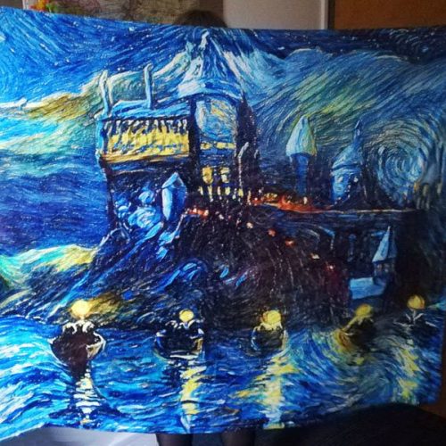 Starry Night Harry Potter Hogwarts