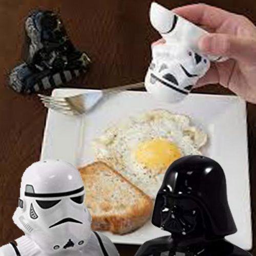 Storm Trooper and Darth Vader Salt and Pepper Shakers