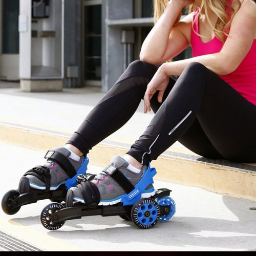 Strap-on Roller Skates