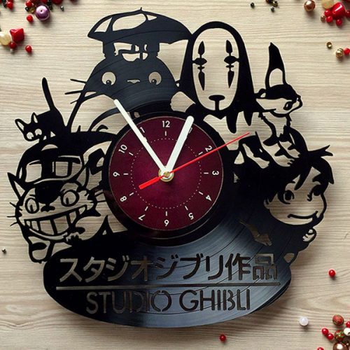 Studio Ghibli Vinyl Record Wall Clock