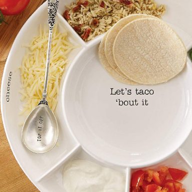 Taco Bar Serving Platter