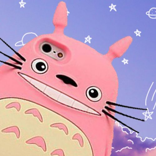 Totoro Phone Case Pink
