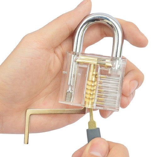 Transparent Practice Padlock