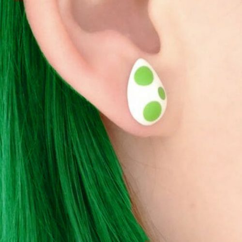 Yoshi Egg Earrings