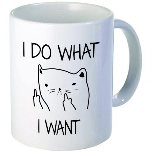 Want Cat Mug