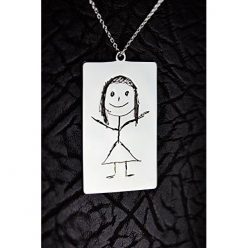 Personalized Children’s Art Necklace