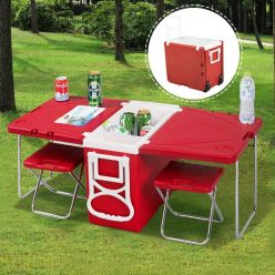 Rolling Picnic Table Cooler