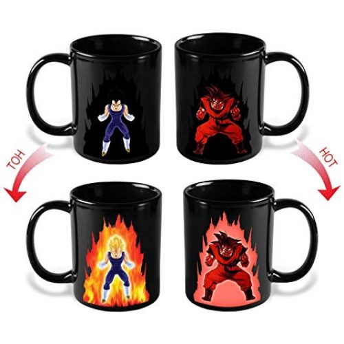 Goku and Vegeta Heat Reactive Coffee Mugs