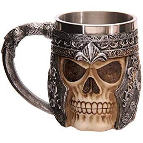 Stainless Steel Skull Coffee Mug