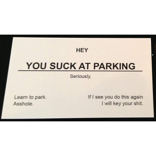 You Suck At Parking Cards