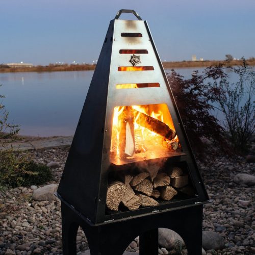 Tower Fire Pit and Grill