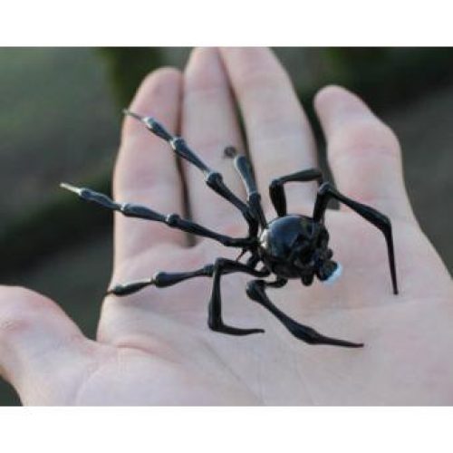 Glass Blown Spider Figurine