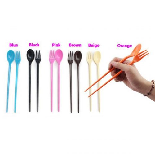 Chopsticks With Fork and Spoon