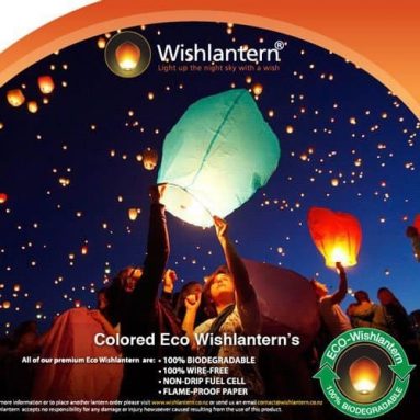 Eco Colored Wish Lanterns