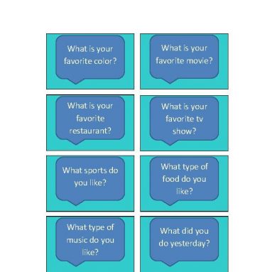 Conversation Starter Cards
