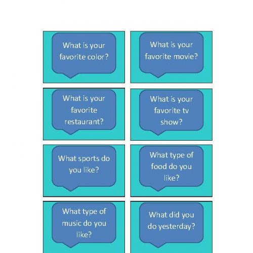 Conversation Starter Cards