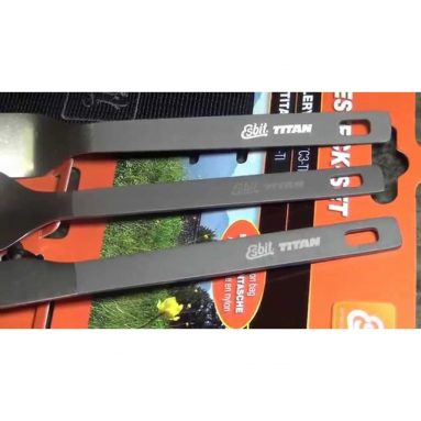 Lightweight Folding Titanium Utensils