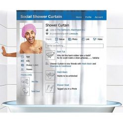 Facebook Profile Shower Curtain