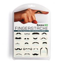 Fingerstache Temporary Tattoo