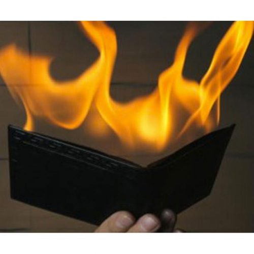 Flaming Wallet Magic Trick