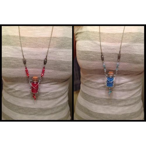 Health and Mana Potion Necklaces