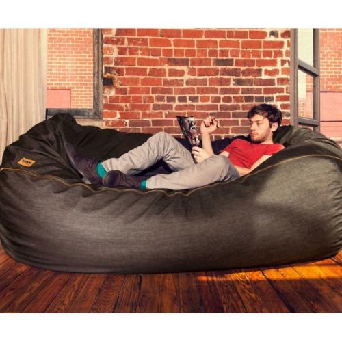 Giant Bean Bag Denim Sofa