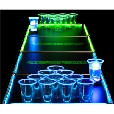Glow In The Dark Beer Pong Set