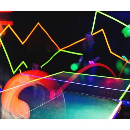 Glow In The Dark Ping Pong Set