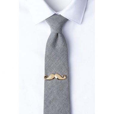 Mustache Tie Clip