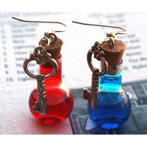 Health and Mana Potion Earrings