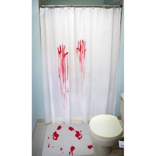 Horror Movie Shower Curtain Bath Mat