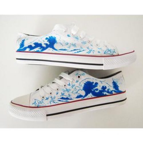 Japanese Hand Painted Shoes